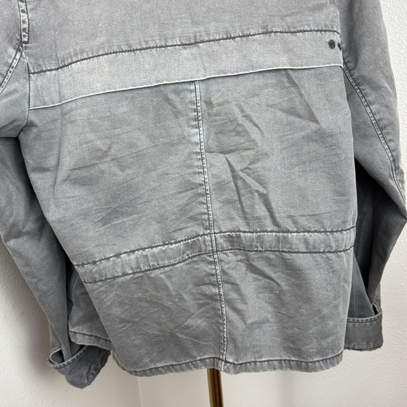Anthropologie Hei Hei Anorak Utility Military Jacket, Gray, Size Medium - Picture 13 of 16